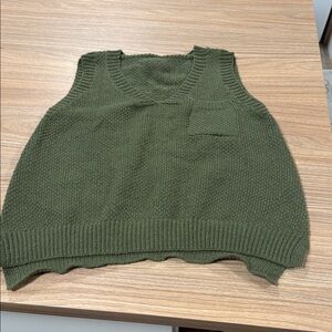 New without tags green sweater vest from Shein